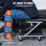 2-in-1 Rolling Mechanic Creeper and Seat, 300 lbs Capacity, Foldable & Low Profile 6 16192 dc73ed