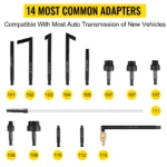 10L Transmission Fluid Pump with Pressure Gauge & 14 Adapters 7 16210 7d81c0