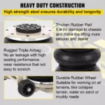 5 Ton Triple Bag Air Jack with Long Handle – Heavy Duty Pneumatic Car Lifter 6 16222 8aad78