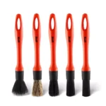 5-Pack Car Detailing Brush Set - Soft Mixed Hair Interior & Exterior Kit 8 16284 38430e