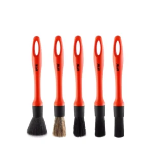 5-Pack Car Detailing Brush Set - Soft Mixed Hair Interior & Exterior Kit