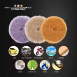 Heavy Cut Wool Polishing Pads for Dual Action & Rotary Polishers – 3/5/6 Inch 6 16308 083d91