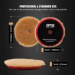 Heavy Cut Wool Polishing Pads for Dual Action & Rotary Polishers – 3/5/6 Inch 9 16308 8a2d58