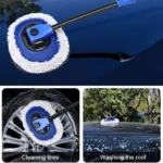 4-Section Telescopic Car Wash Brush with Long Handle & Chenille Cleaning Head 4 16372 96fd68