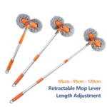 Telescopic Rotating Car Wash Mop with Double Brush Head & 360° Swivel Handle 9 16412 7f0de7
