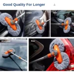 Telescopic Rotating Car Wash Mop with Double Brush Head & 360° Swivel Handle 7 16412 b07559