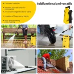 125Bar Electric High Pressure Washer with Adjustable Nozzle & Quick Connect Kit 8 16444 39ceac