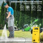 125Bar Electric High Pressure Washer with Adjustable Nozzle & Quick Connect Kit 4 16444 53f826
