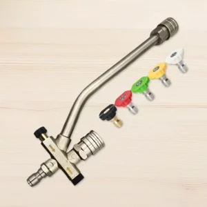 Dual Valve Snow Foam Spray Gun with 1/4” Quick Connect – 5 Nozzle Kit