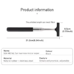 Telescopic Rearview Mirror Wiper with Extendable Handle – Car Cleaning Tool 7 16474 772466