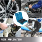 43PCS 1/2-Inch Drive Impact Socket Set with Deep & Standard Sockets + Extensions 5 16604 cfa45f