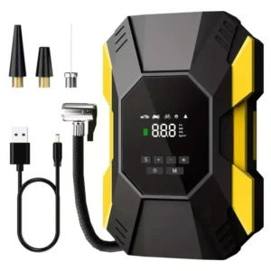 Wireless Electric Tire Inflator Pump with Digital Display for Car, Bike & Ball