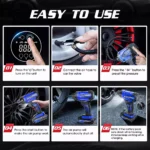 Portable Wireless Car Tire Inflator 9 16675 3a0cea