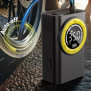 Wireless Handheld Air Pump with LED Display for Bikes & Motorcycles
