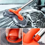 Telescopic Car Wash Mop with Double Brush Head & 360° Rotation 7 19414 25a6a8