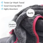 2Pcs 16"x24" Double-Sided Microfiber Car Drying Towels - Ultra Absorbent 5 19708 603465