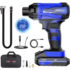 Portable Rechargeable Digital Car Air Pump with Wireless Tire Inflator