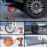 Portable Rechargeable Digital Car Air Pump with Wireless Tire Inflator 7 19734 e2e085