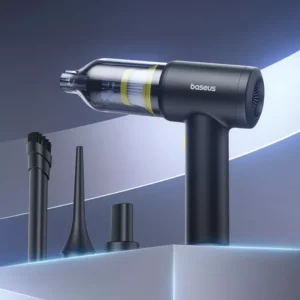 4-in-1 Portable Car Vacuum Cleaner with Blower, Inflator, and Air Pump