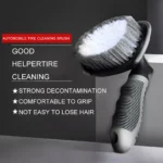 Strong Decontamination Car Tire Brush for Hub & Wheel Cleaning 6 21132 e6712b