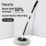 15 Degree Bend Telescoping Car Wash Brush - Flexible Chenille Cleaning Mop 4 21187 27ddb8