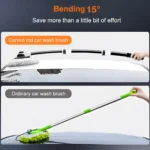 15 Degree Bend Telescoping Car Wash Brush - Flexible Chenille Cleaning Mop 6 21187 e6c356