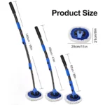 Tesla Car Wash Mop Brush Kit with Telescopic Handle 8 21414 4bc122
