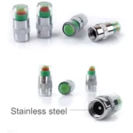 4-Piece Tesla Tire Pressure Indicator Valve Cap Sensor 6 21575 9feadc