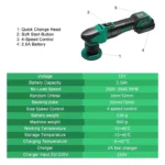 Tesla Cordless Car Polisher Kit 7 21583 78957a
