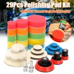 29Pcs Car Foam Drill Polishing Pad Kit for Tesla 4 21596 317bfc