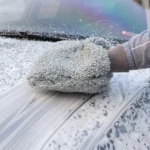 Premium Dual-Sided Microfiber Car Wash Mitt for Tesla - Soft, Scratch-Free, High Absorbency Glove 4 21867 d67448