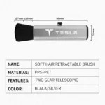 Soft Brush Car Cleaning Interior & Exterior Dust Removal Tool for Tesla Vehicles 11 21877 358c7d