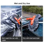 Telescopic Double Brush Head Car Wash Mop for Tesla – 360° Rotating, Scratch-Free Cleaning 5 21902 1403e8