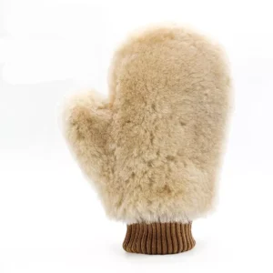 100% Pure Wool Double-Sided Car Wash Mitt for Tesla - Ultra-Soft, Scratch-Free & Highly Absorbent