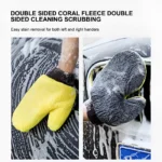 Double-Sided Chenille Microfiber Car Wash Gloves for Tesla - Scratch-Free, Streak-Free Shine 6 22036 89429c