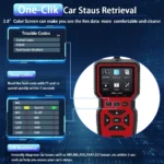 OBD2 Scanner Diagnostic Tool & Voltage Tester V519 for Tesla Cars - Engine Fault Code Reader 6 22224 05d30e
