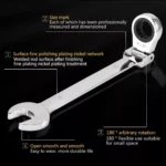 Flex-Head Ratcheting Wrench Set for Tesla 5 22271 1d86b9