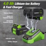 20V Cordless Impact Wrench 1/2-inch 300N.M Max Torque for Tesla with Fast Charger 6 22371 00a096