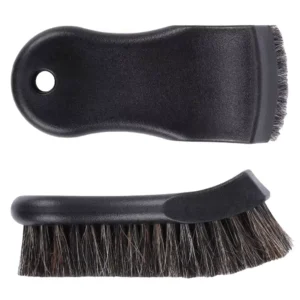 Genuine Horsehair Leather Cleaning Brush for Car Interior Detailing