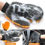 Double-Faced Coral Velvet Car Wash Glove for Superior Cleaning 4 22670 43689a