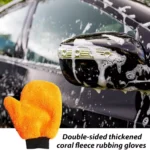 Double-Faced Coral Velvet Car Wash Glove for Superior Cleaning 6 22670 bbe118