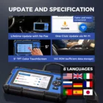Automotive Diagnostic Tool OBD2 Scanner with ABS/SRS/Oil Reset, DPF/TPMS/Throttle Diagnostics 7 22908 bb24fb