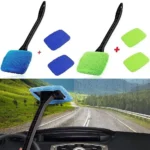 Car Windshield Cleaning Brush Kit with Long Handle & Window Wiper for Glass Defogging 4 23066 aab728