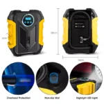 Tire Inflator with Digital Display and LED Light 7 23198 2d3d3d