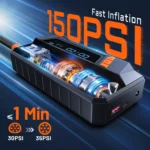 Portable Wired/Wireless Air Pump Car Tire Inflator – 12V with 3M Power Cord 6 23210 17e9ba