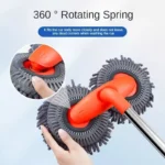 Rotating Double Brush Head Car Wash Mop with Telescopic Handle 5 23261 46c48a