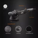 5-Inch Dual Action Random Orbit Polisher with 6" Backing Disc & Adjustable Speed 9 23462 19928d