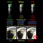4-Piece Car Tire Pressure Gauge Cap 4 23737 45ec3b