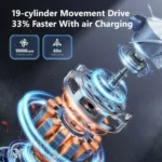 Portable 12V 150PSI Mini Air Compressor, Wireless Tire Inflator with LCD Display 6 23738 01a82d