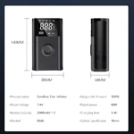 Portable 12V 150PSI Mini Air Compressor, Wireless Tire Inflator with LCD Display 10 23738 b579c3
